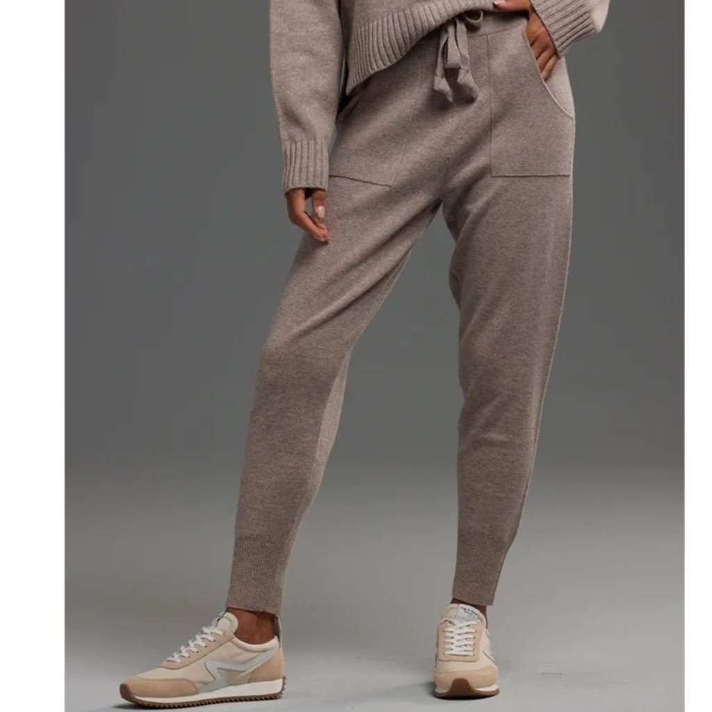 Nwt Greyson Clothiers Cashmere Koko Joggers In Fawn Heather